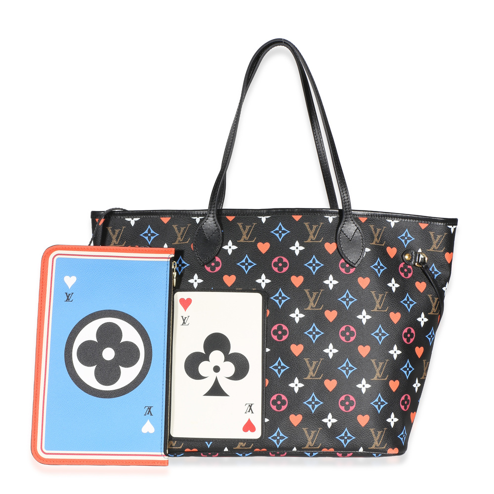 Louis Vuitton Black Multicolor Monogram Canvas Game On Neverfull MM